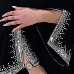 hand work abaya